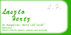 laszlo hertz business card